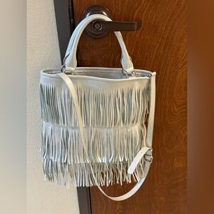 JULES KAE SILVER FRINGE PURSE